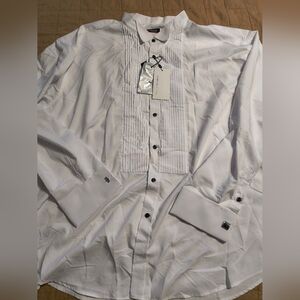 Classic White Dress Shirt with Long Sleeves